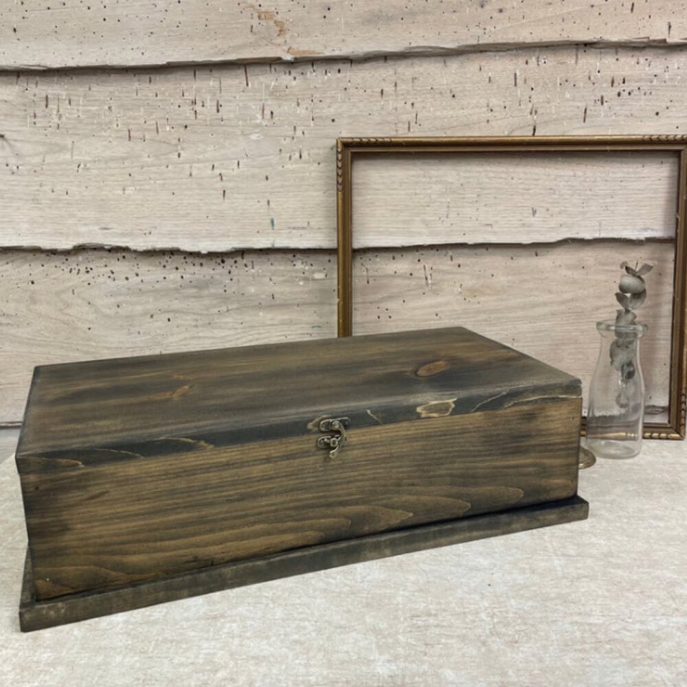 Small unique upcycled wood chest for jewelry and letters_ Home decor_